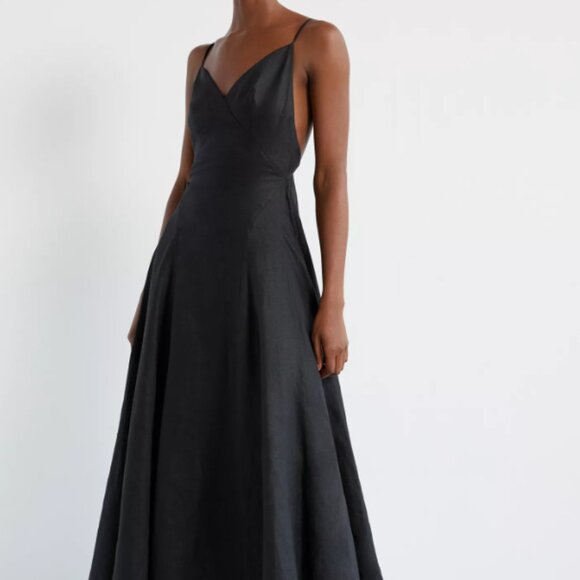 Anthropologie Sau Lee Linen Black Maxi Dress (NWT - SOLD OUT) - Picture 6 of 12